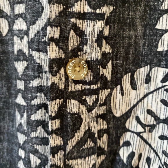 Cooke Street Honolulu Men’s Short Sleeve 100% Cotton, Button Shirt,Blk/gray, 2XL - Picture 6 of 7